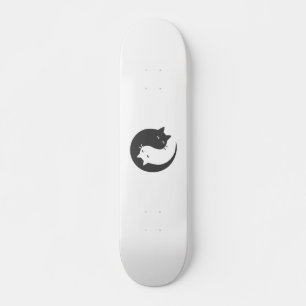 Katten yin en yang mandala - Kies achtergrondkleur Persoonlijk Skateboard