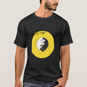 Katten Yin Yang draaien gewoon en zijn blij! Qi Go T-shirt