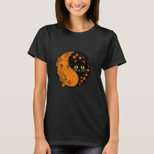Katten Yin Yang Kat Harmonie & Evenwicht T-shirt