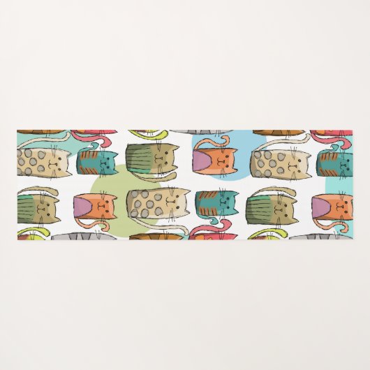 Katten! Yogamat (Achterkant (horizontaal))