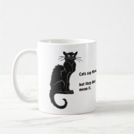 "Katten zeggen "Meow.." KoffieMok
