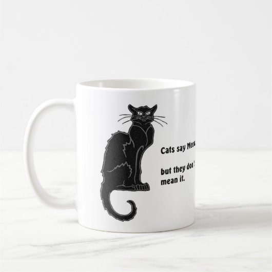 "Katten zeggen "Meow.." KoffieMok (Links)