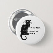 Katten zeggen miauw... Button (Voorkant /achterkant)