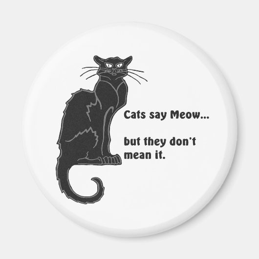 Katten zeggen miauw... Magneet (Voorkant)