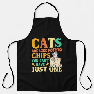 Katten zijn als aardappelchips die je niet slechts schort