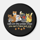 Katten zijn als aardappelchips magneet (Voorkant)