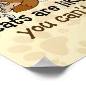 Katten zijn als aardappelchips poster (Hoek)