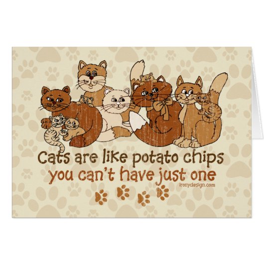 Katten zijn als aardappelchips Rustic (Voorkant Horizontaal)