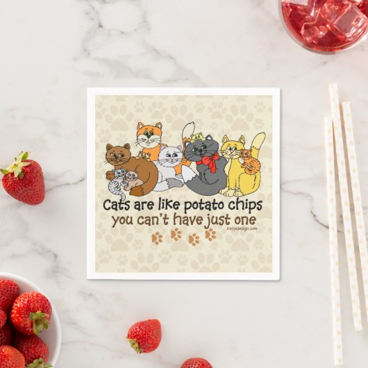 Katten zijn als aardappelchips servetten (Insitu)