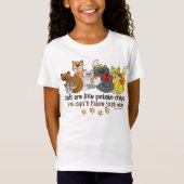 Katten zijn als aardappelchips t-shirt (Voorkant)