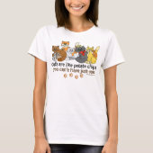 Katten zijn als aardappelchips t-shirt (Voorkant)