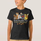 Katten zijn als aardappelchips t-shirt (Voorkant)