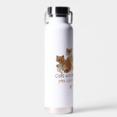 Katten zijn als aardappelchips waterfles (Voorkant)