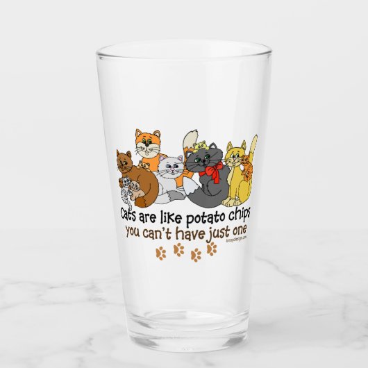 Katten zijn als chips glas (Voorkant)