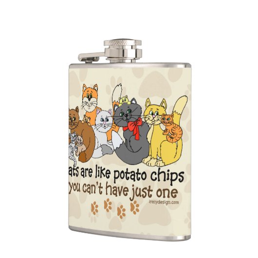 Katten zijn als chips heupfles (Links)