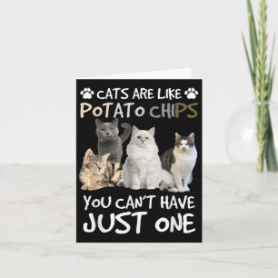 Katten zijn als chips, je kunt er niet één hebben kaart