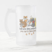 Katten zijn als chips matglas bierpul (Links)