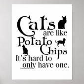 Katten zijn als chips... poster (Voorkant)