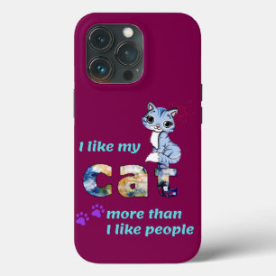 "Katten zijn betere gezelschap dan mannen" stijlvo Case-Mate iPhone Case