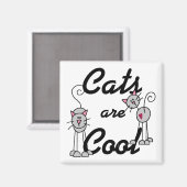 Katten zijn cool magneet (Voorkant / Achterkant)