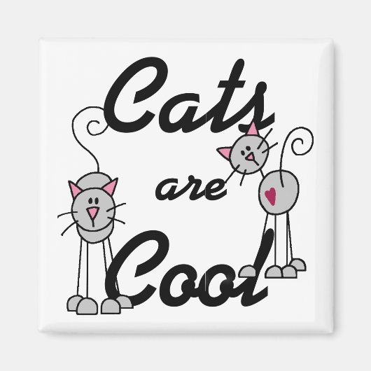 Katten zijn cool magneet (Voorkant)