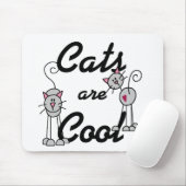 Katten zijn coole shirts en geschenken muismat (Met muis)