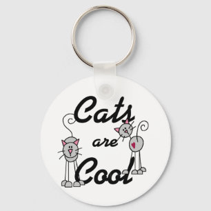 Katten zijn Coole T-shirts en Cadeaus Sleutelhanger