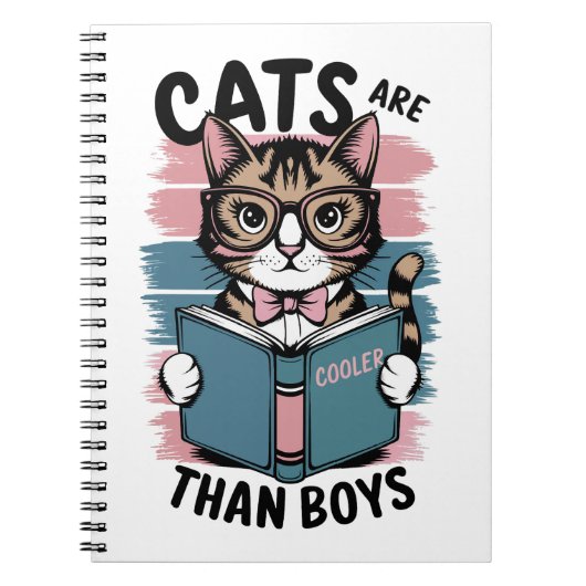 Katten zijn cooler dan jongens notitieboek (Voorkant)