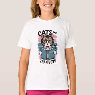 Katten zijn cooler dan jongens t-shirt