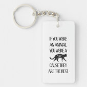 Katten zijn de beste. Acryl Sleutelhanger (Voorkant)