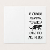 Katten zijn de beste, Kaart voor de kattenliefhebb (Buitenkant ongevouwen)