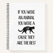 Katten zijn de beste. Spiralen notitieboek (Voorkant)