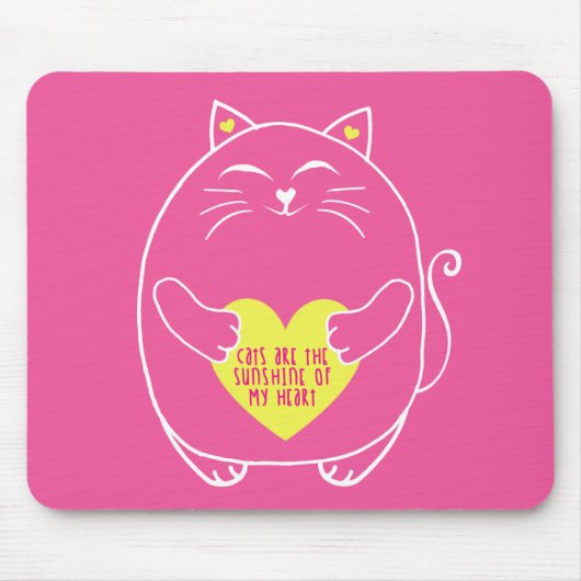 Katten zijn de Sunshine of My Heart Muismat (Voorkant)