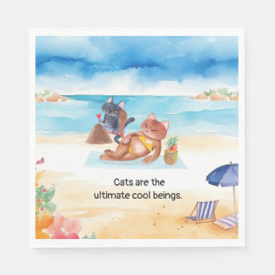 Katten zijn de ultieme coole wezens servet