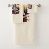 Katten zijn de ultieme studiegenoten bad handdoek (Insitu)