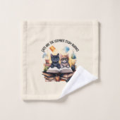 Katten zijn de ultieme studiegenoten bad handdoek (Wasdoekje)