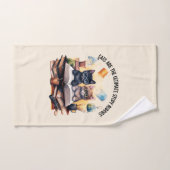 Katten zijn de ultieme studiegenoten bad handdoek (Handdoek)