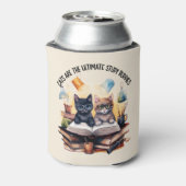 Katten zijn de ultieme studiegenoten blikjeskoeler (Blikje Achterkant)