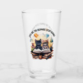 Katten zijn de ultieme studiegenoten glas (Voorkant)