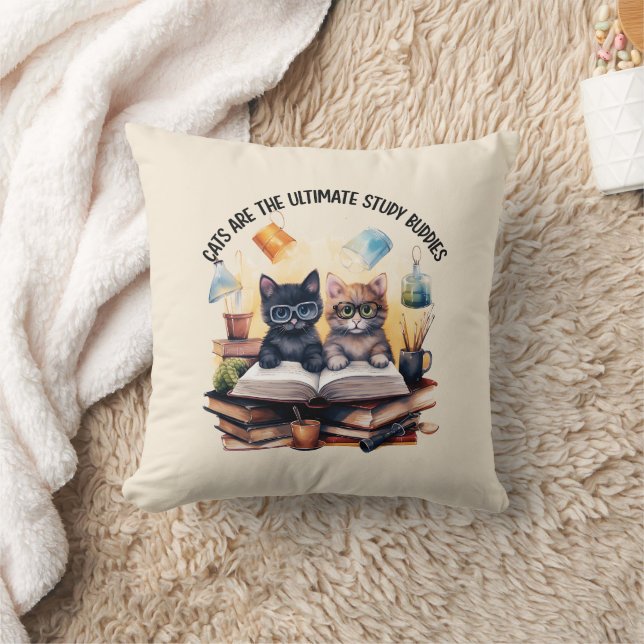 Katten zijn de ultieme studiegenoten kussen (Deken)