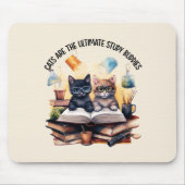 Katten zijn de ultieme studiegenoten muismat (Voorkant)