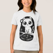 Katten zijn de volmaakte metgezellen Tri-Blend shirt (Voorkant)