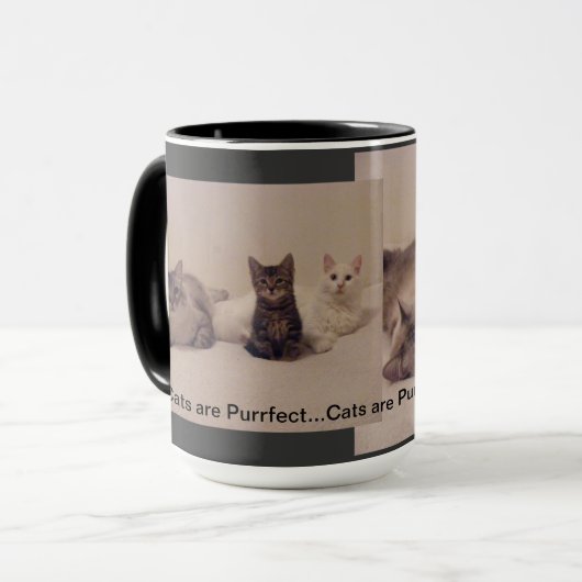 katten zijn doelbewuste mok (Voorkant links)