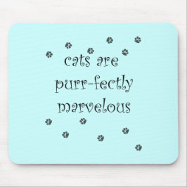 katten zijn echt prachtig met pootafdrukken muismat