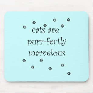 katten zijn echt prachtig met pootafdrukken muismat