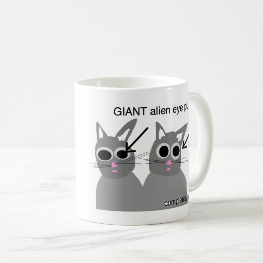 katten zijn eng mok (Voorkant rechts)