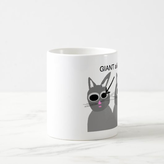 katten zijn eng mok (Center)