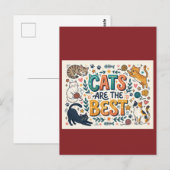 Katten zijn het Beste Briefkaart (Voorkant / Achterkant)