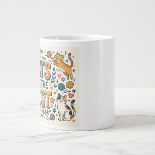 Katten zijn het beste grote koffiekop