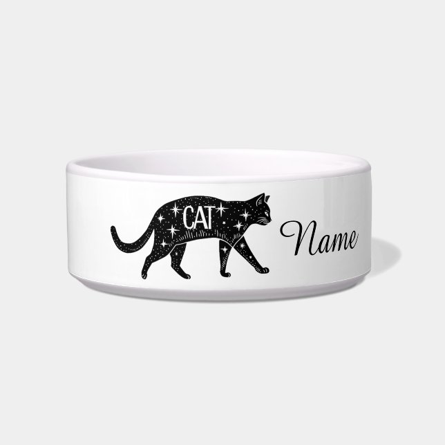 Katten zijn het beste.. Keramische huisdierenkom Voerbakje (Voorkant)